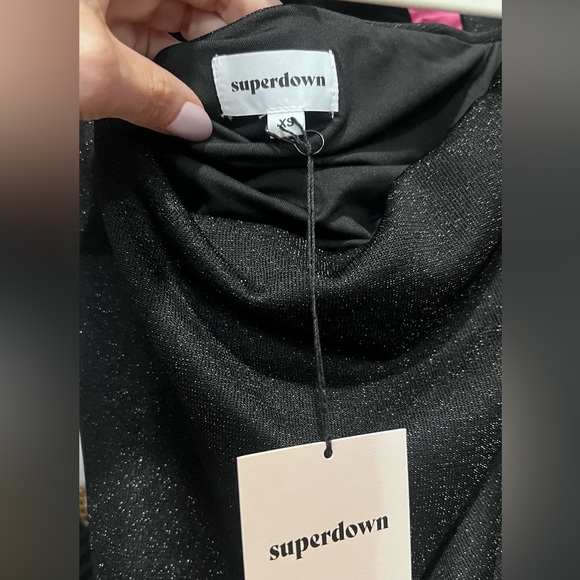 Revolve Superdown Carli Sparkle Gown in black - NWT - Picture 9 of 10